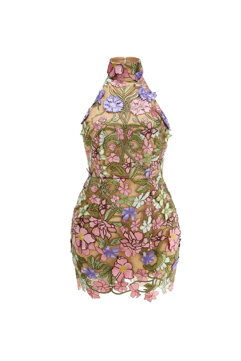 Stylish beautiful dress | ursula floral print Halter Neck Mini Dress - Ideal for special occasions