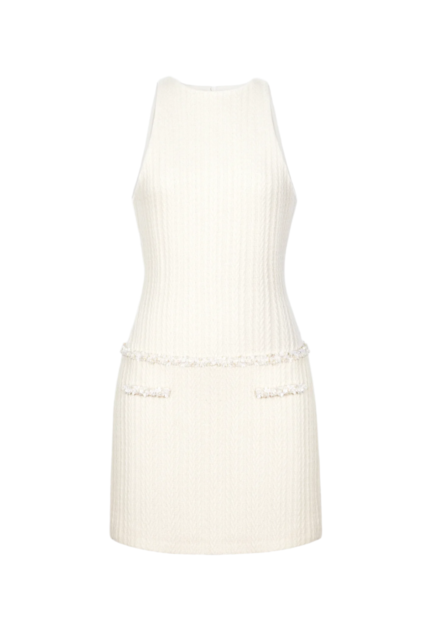 charlotte Sleeveless Beaded Embellished Knit Mini Dress - Stylish beautiful dress for special occasions | Buy Online