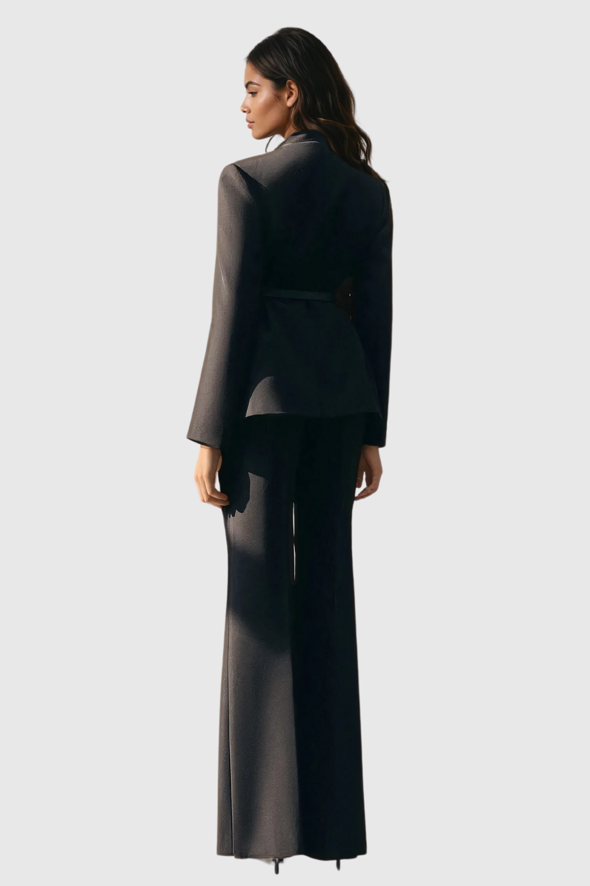 Stylish black dress | Ambrogio Plunge Buckle Pants Set In Black - Ideal for special occasions