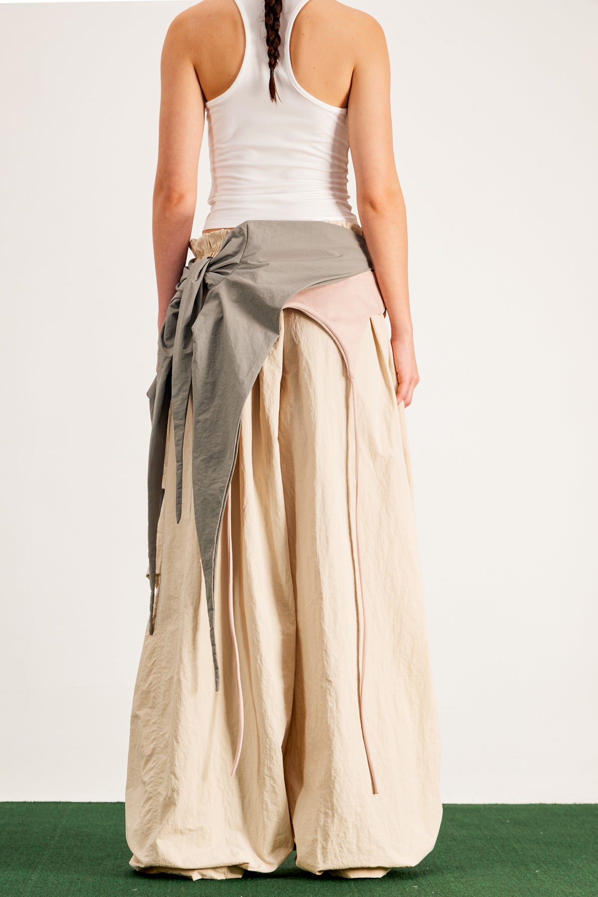 Shop beautiful dress - Perfect for special occasions | Anouk Asymmetric Deconstruct Wide Pants In Apricot