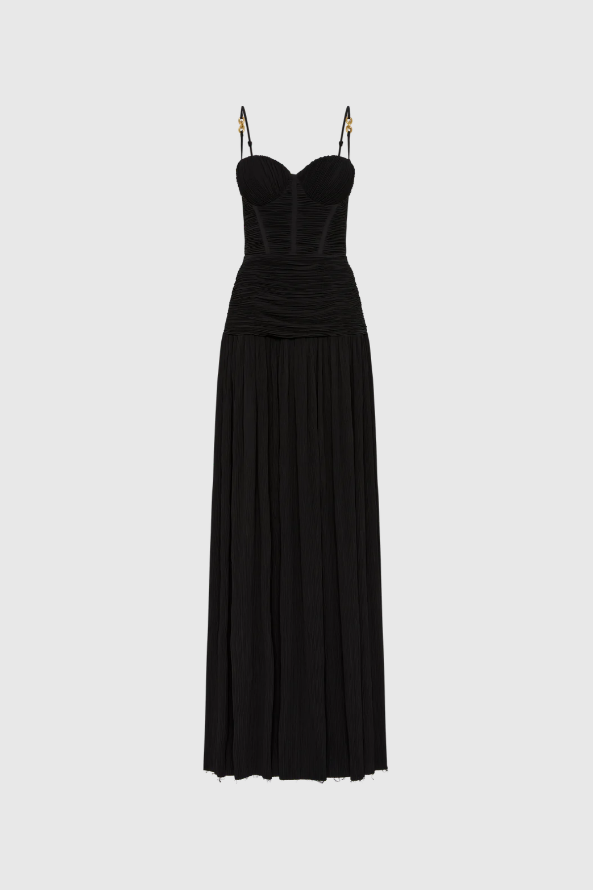 Shop black dress - Perfect for special occasions | Anstey Ruch Split Spaghetti Maxi Dress In Black