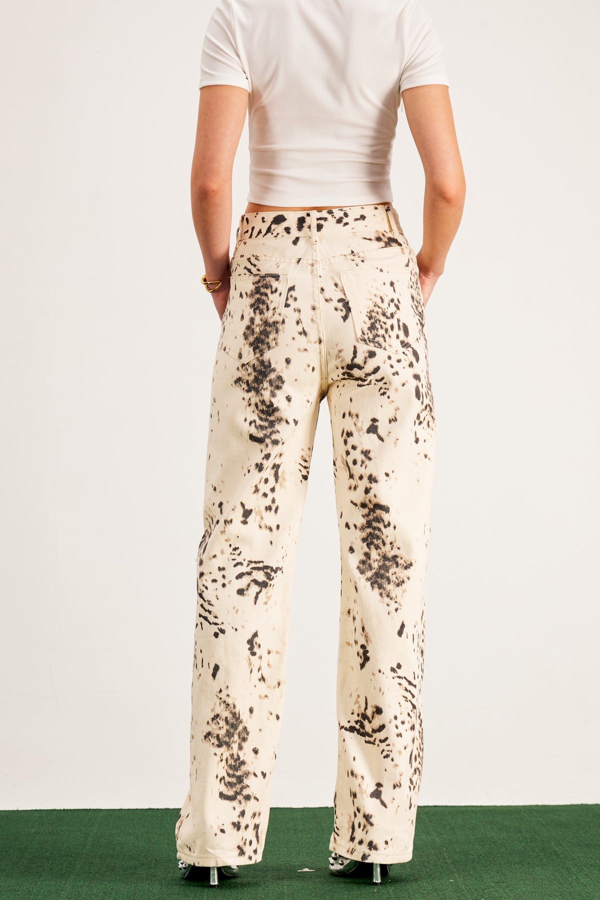 Balwinder Bleached Leopard Pants - Stylish beautiful dress for special occasions | Buy Online