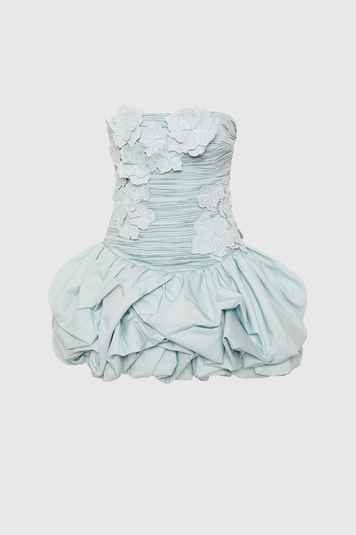 Stylish beautiful dress | Batsheva Strapless Flower Ruch Puffy Mini Dress - Ideal for special occasions