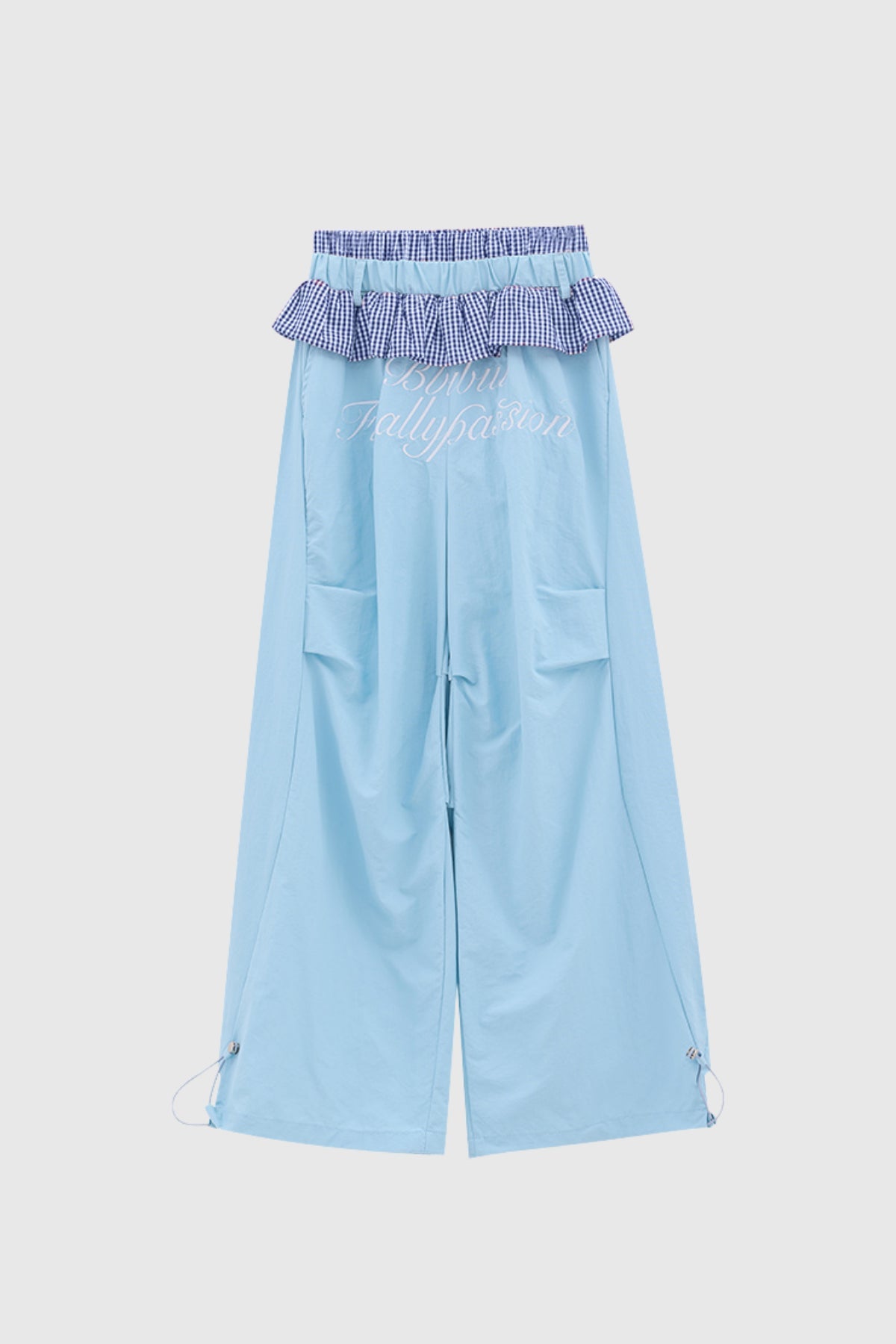 Shop blue dress - Perfect for special occasions | Bautista Ruffle Print Wide Leg Pants In Blue