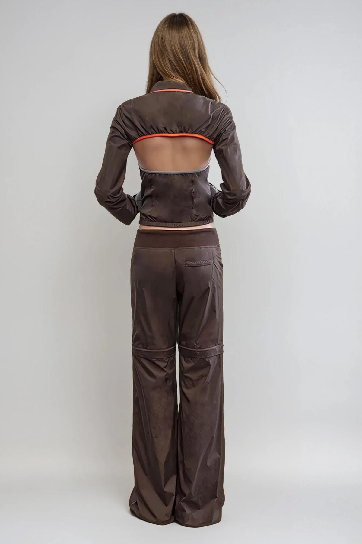 Stylish brown dress | Blaga Deconstruct Cutout Pants Set In Brown - Ideal for special occasions