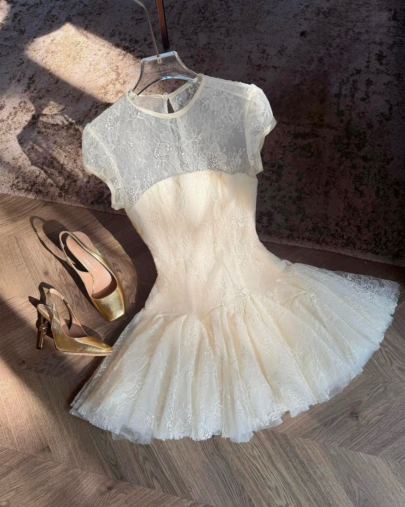 Stylish beautiful dress | Sarah Lace Mini Dress - Ideal for special occasions