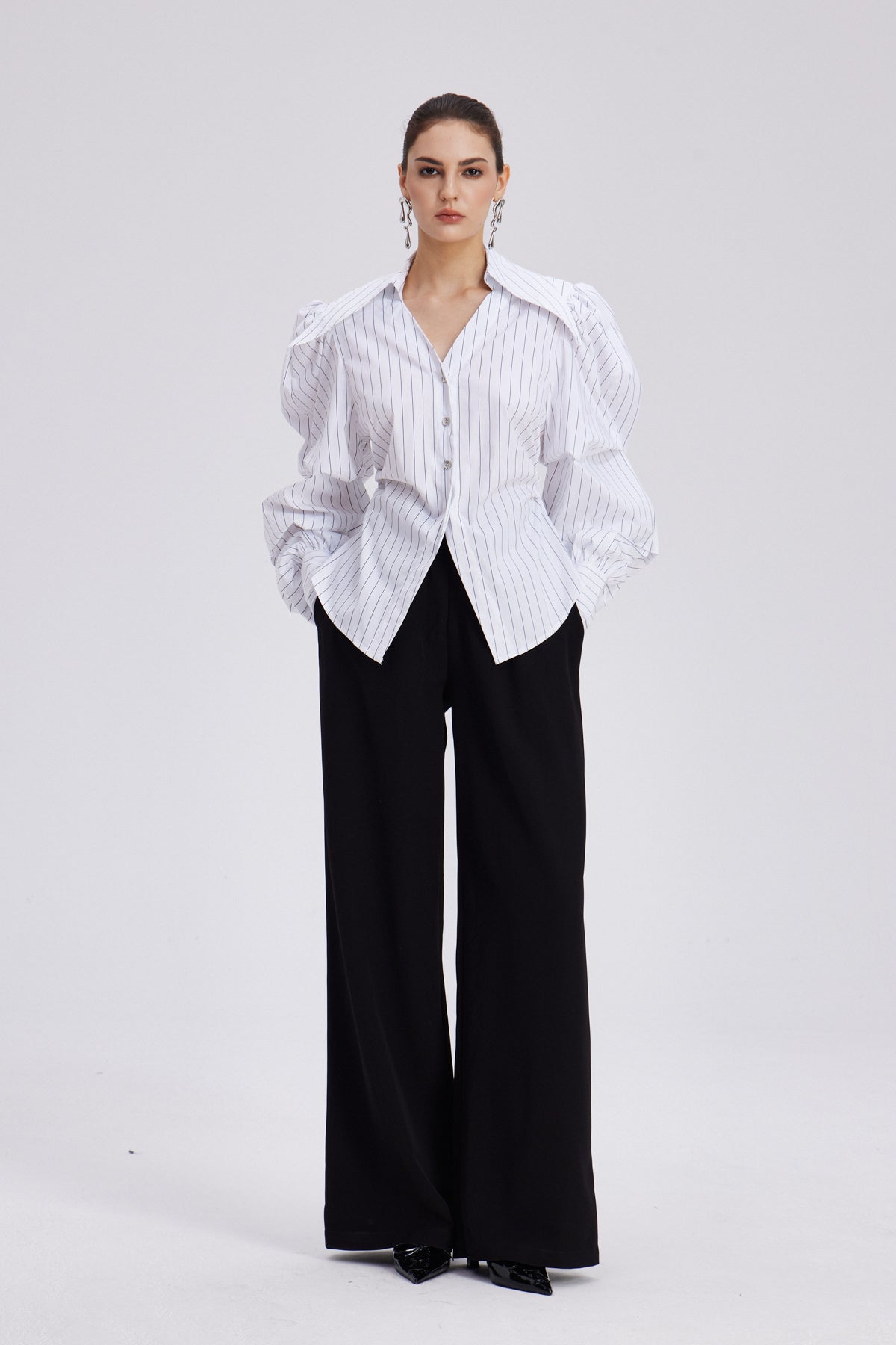 Shop beautiful dress - Perfect for special occasions | Chauncey Stripe Ruch Shirt