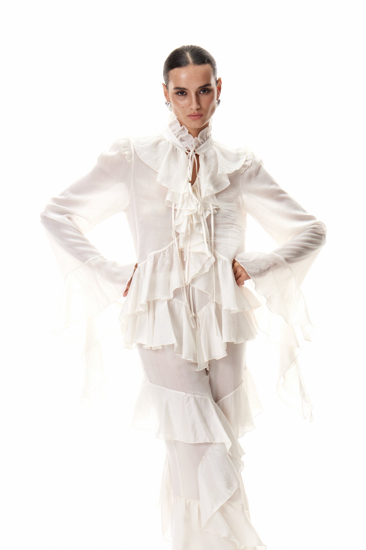 Stylish beautiful dress | Cirila Ruffle Pants Set - Ideal for special occasions