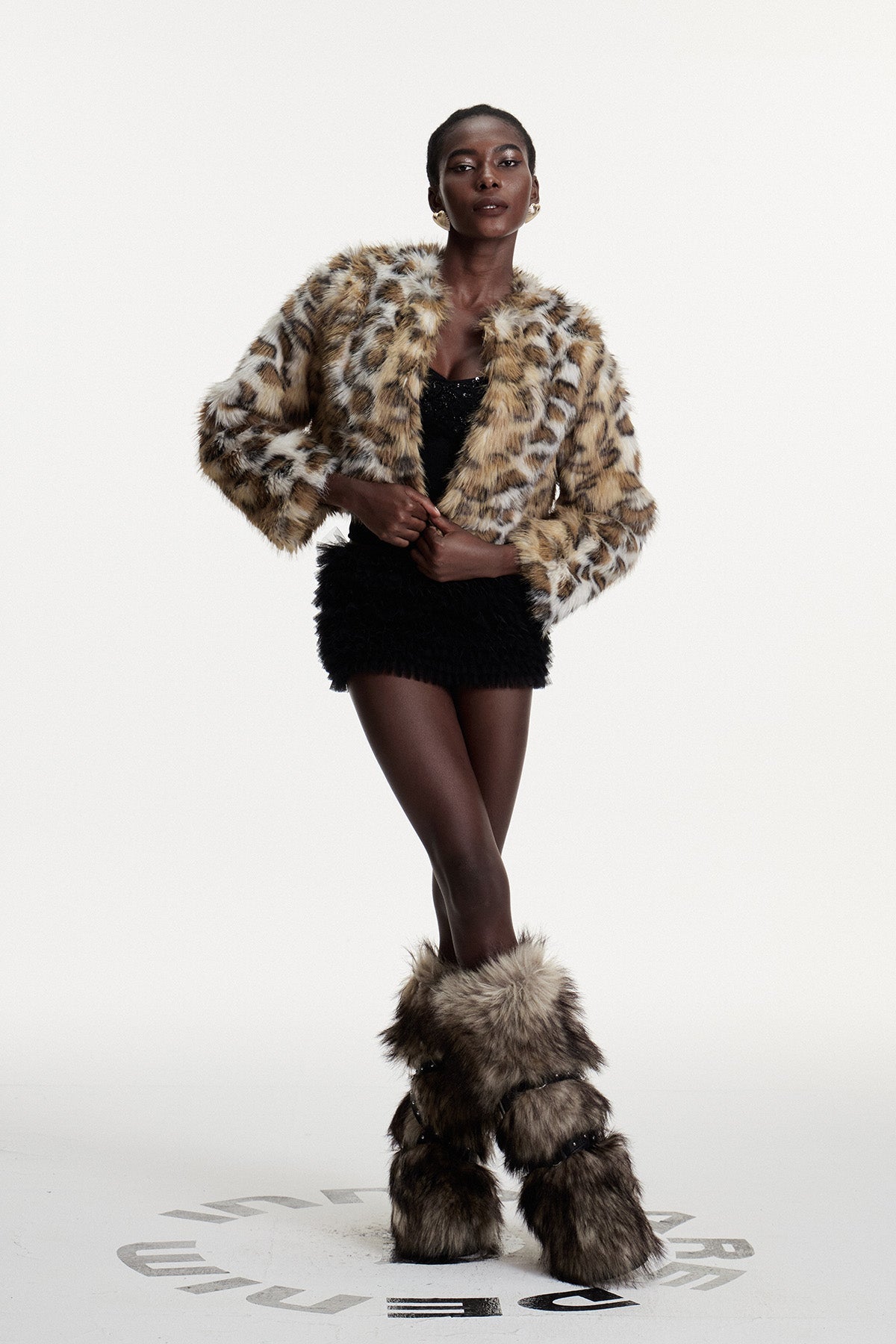 Comgall Leopard Faux Fur Jacket - Stylish beautiful dress for special occasions | Buy Online