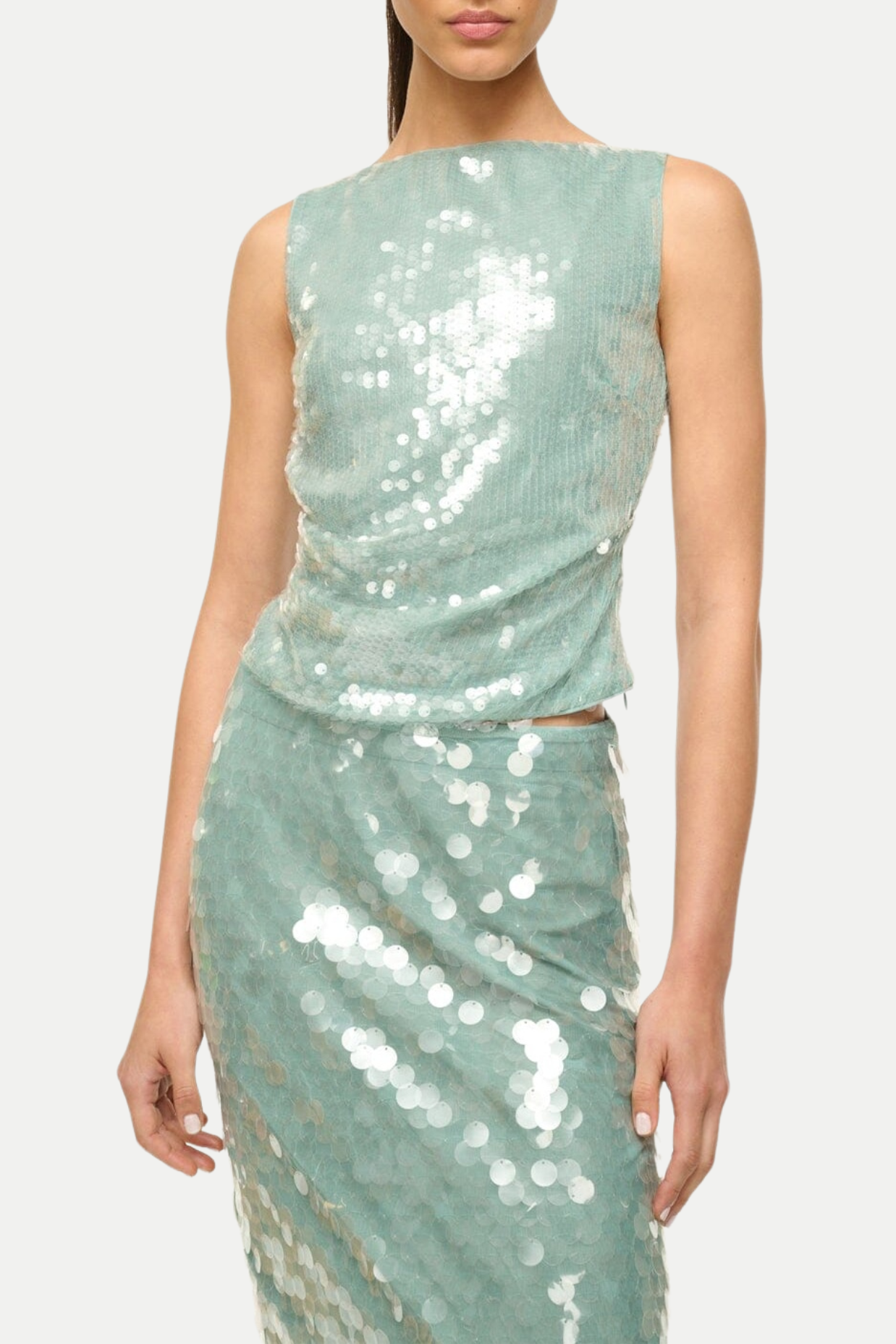 Shop beautiful midi - Perfect for special occasions | Gawaya Sequin Tulle Midi Skirt