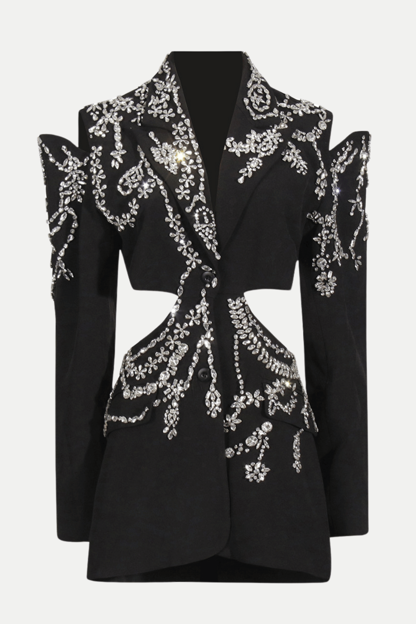 Shop beautiful dress - Perfect for special occasions | Gustina Crystal-embellished Cutout Blazer