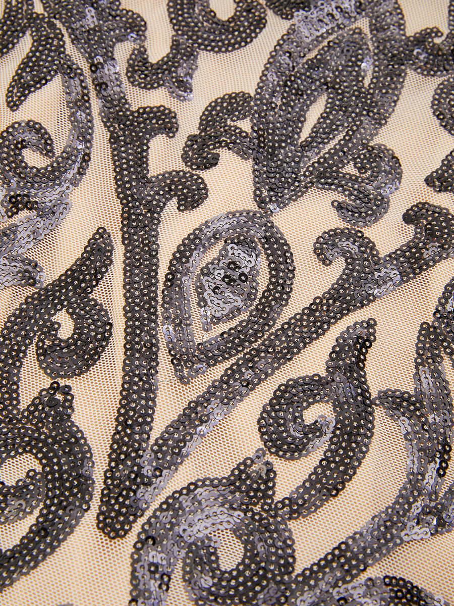 Spaghetti Black Split Maxi Sequin Dress - Stylish black dress for special occasions | Buy Online