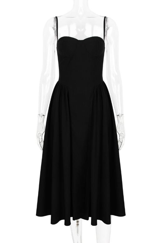 Shop black dress - Perfect for special occasions | Everly Midi Dress - Classic Black
