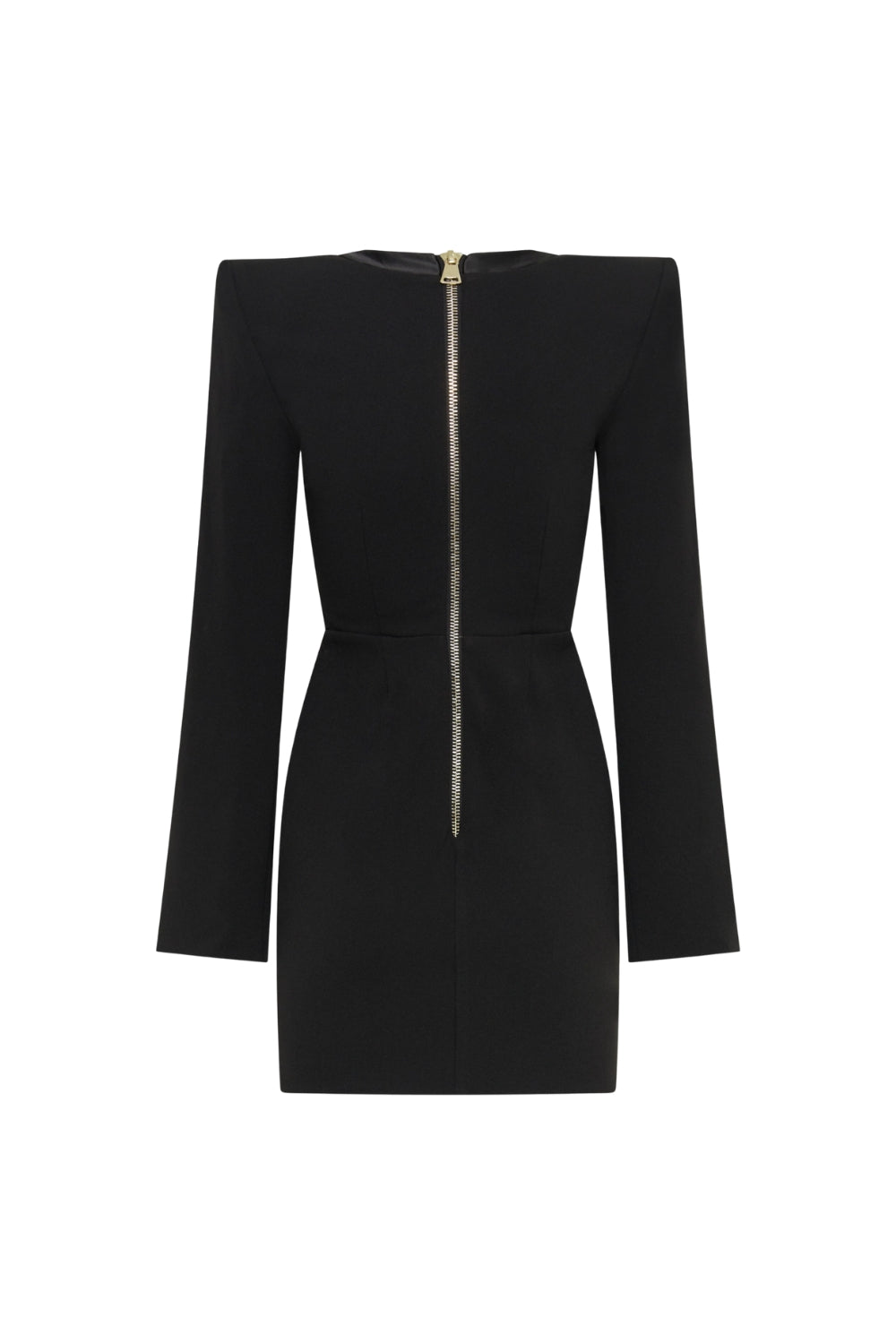 Moises Buttoned Split Sleeve Mini Dress