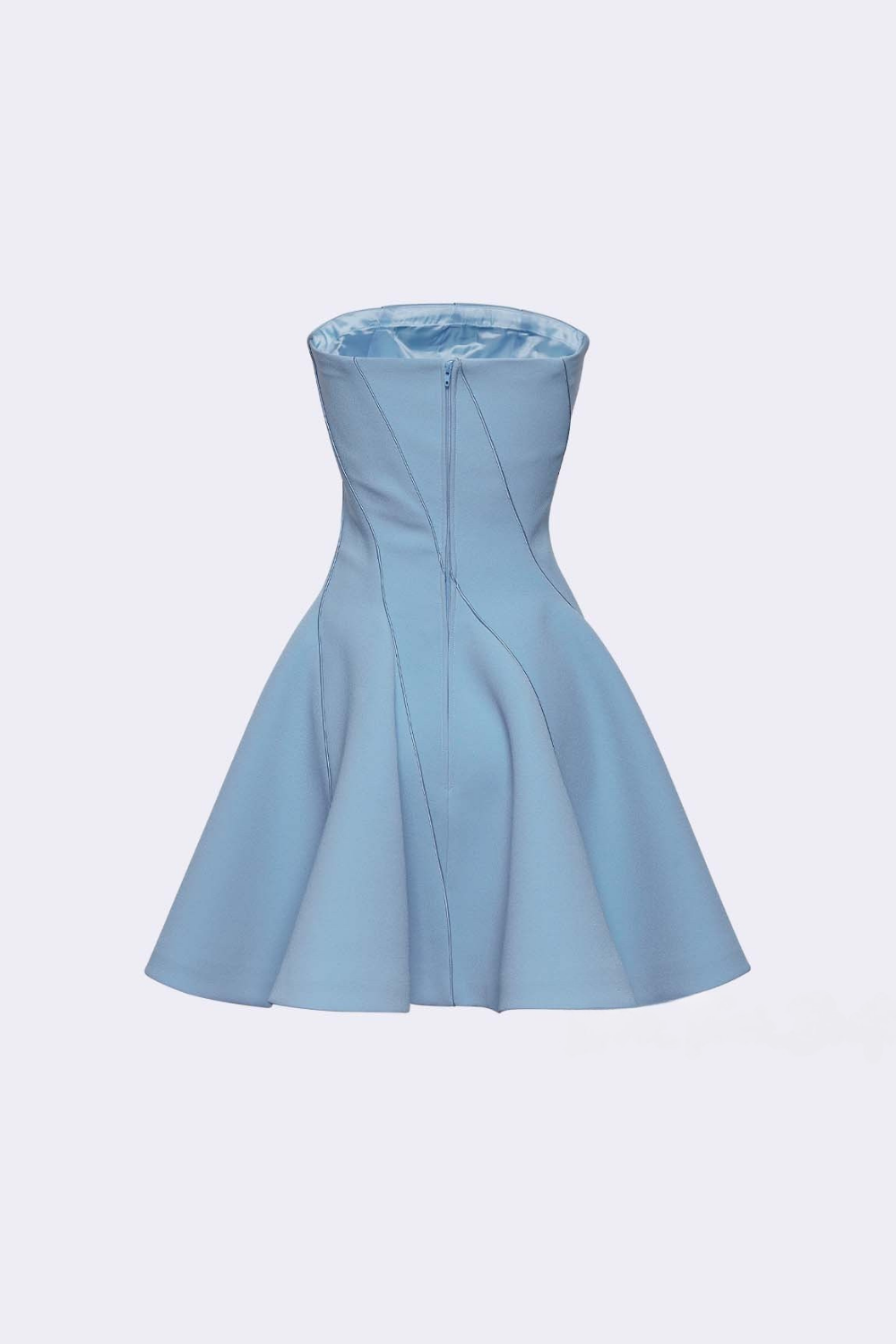 cornelia off-shoulder Sleeveless Mini Dress in blue