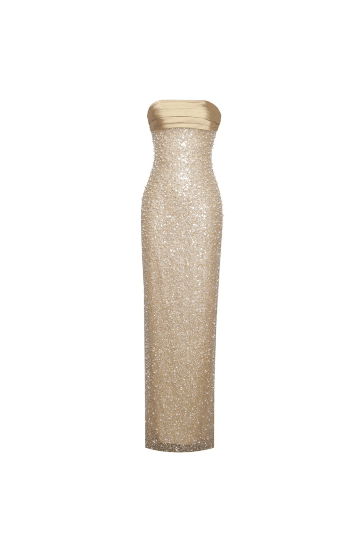 Shop  beautiful dress - Perfect for special occasions | GOLD SATIN SEQUIN PEARLS BEADED MAXI DRESS