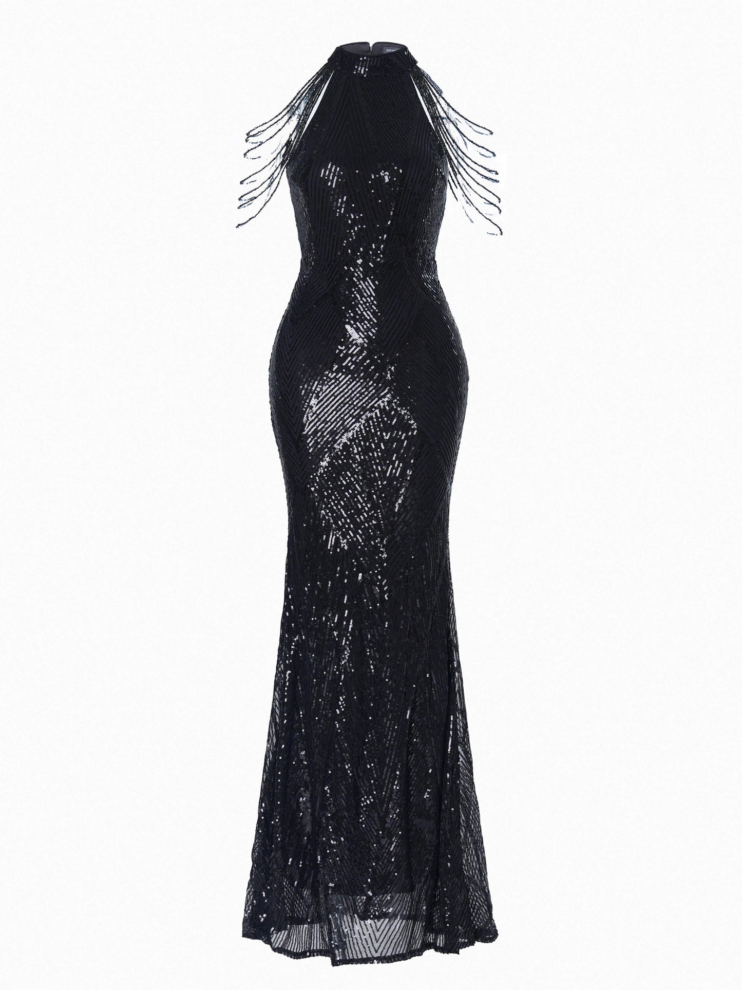 Shop  beautiful dress - Perfect for special occasions | Geometric Sequin Chain Mermaid Prom Dress