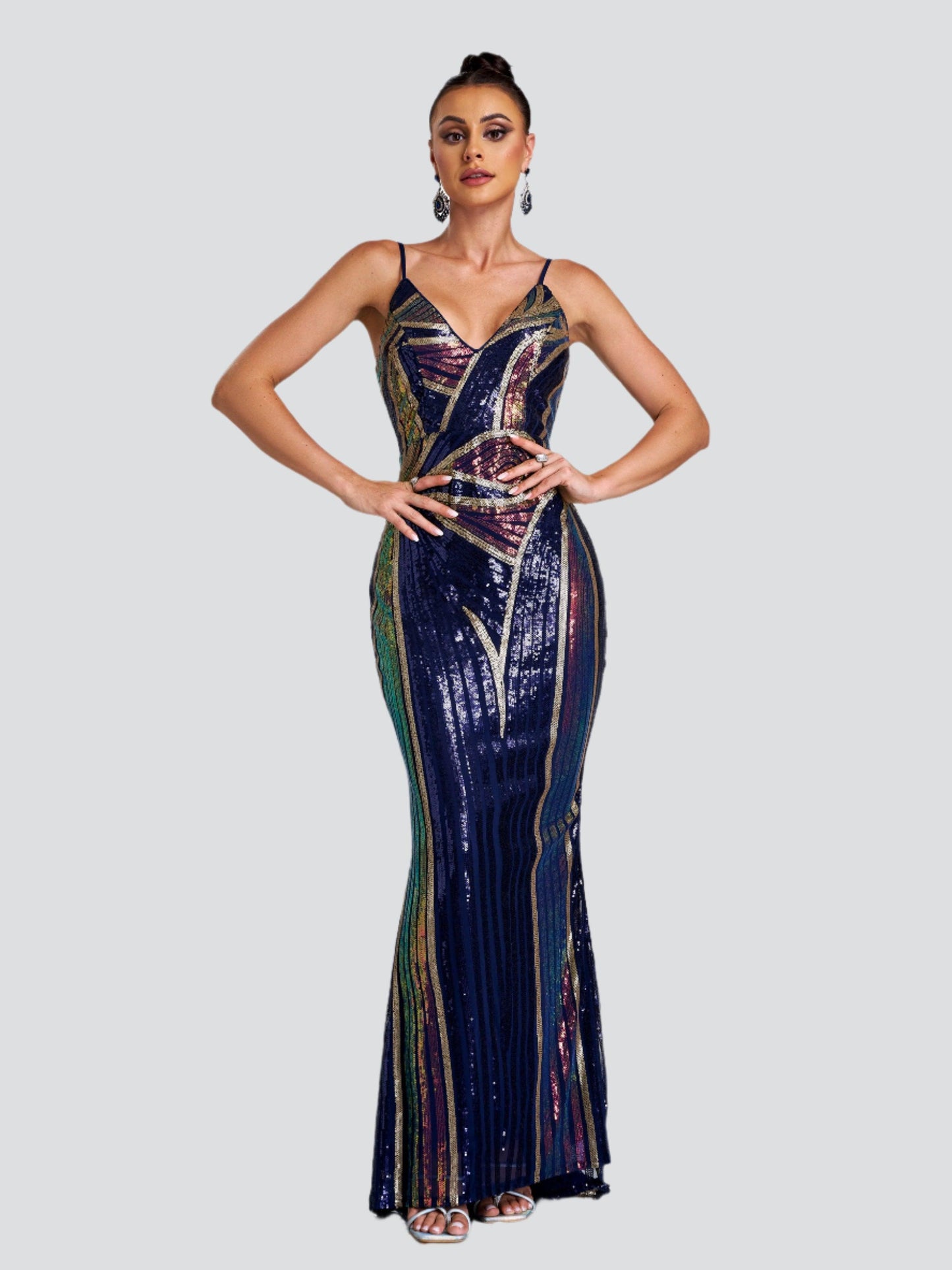 Shop  beautiful dress - Perfect for special occasions | Sexy Spaghetti Sequin Prom Maxi Dress