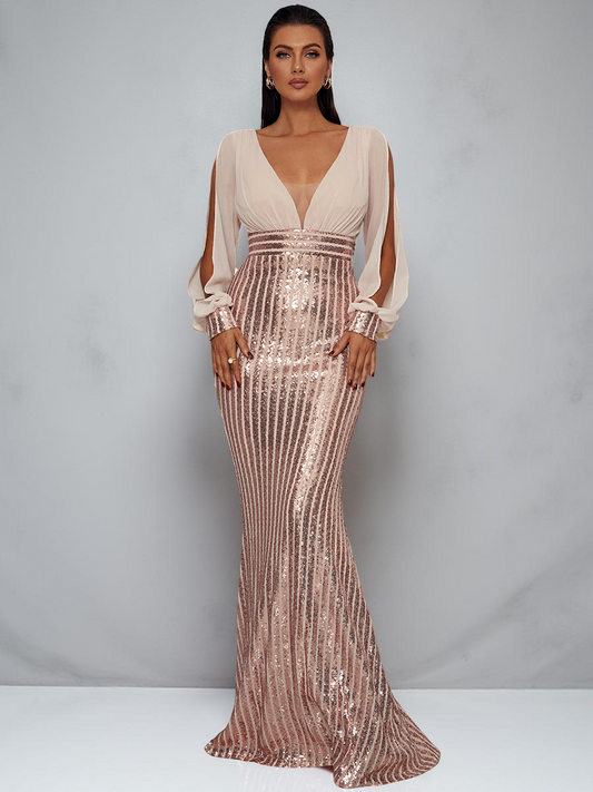 Ellalabel Mermaid Cutout Prom Dress in Black - Crafted from High-quality Fabrication - Designed for Elegant Occasions.