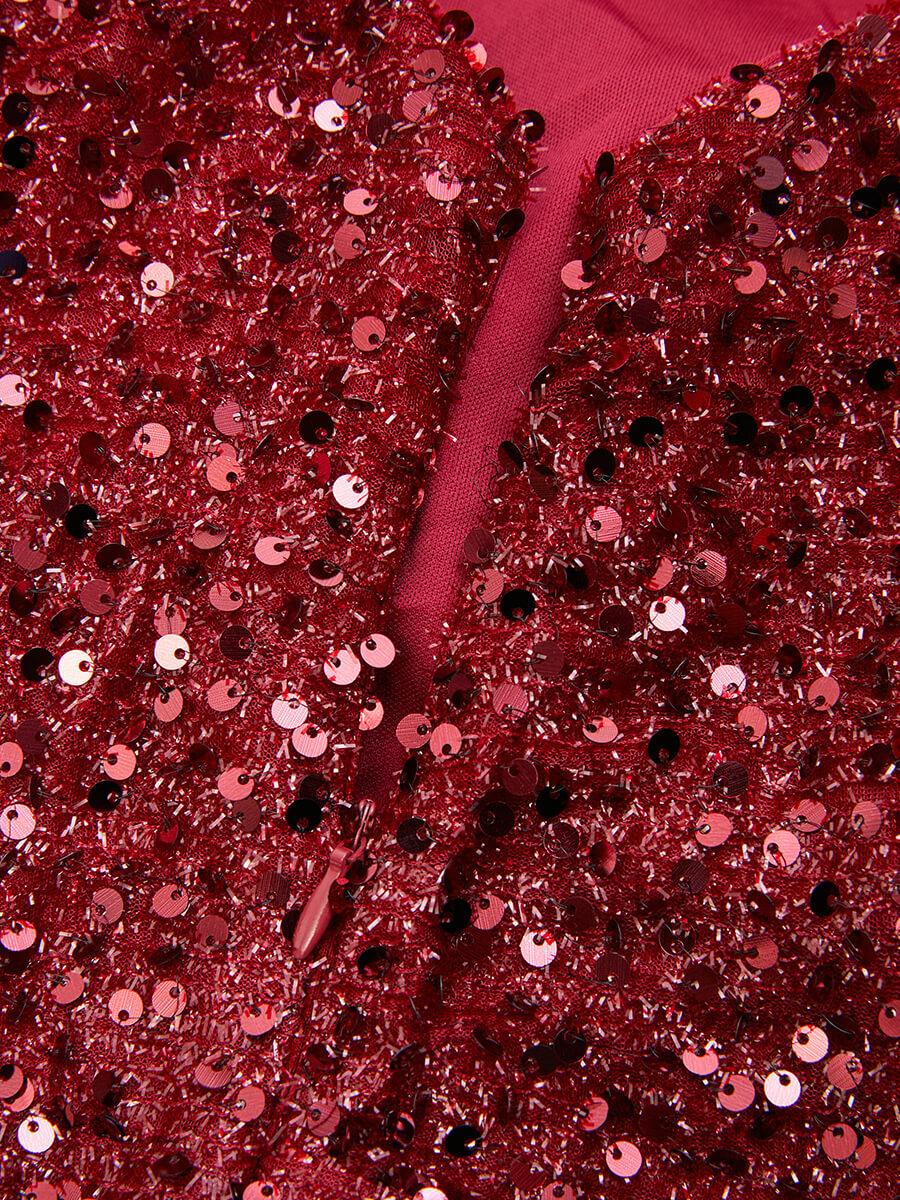 Crew Neck Mermaid Evening Dress - Stylish beautiful dress for special occasions | Buy Online