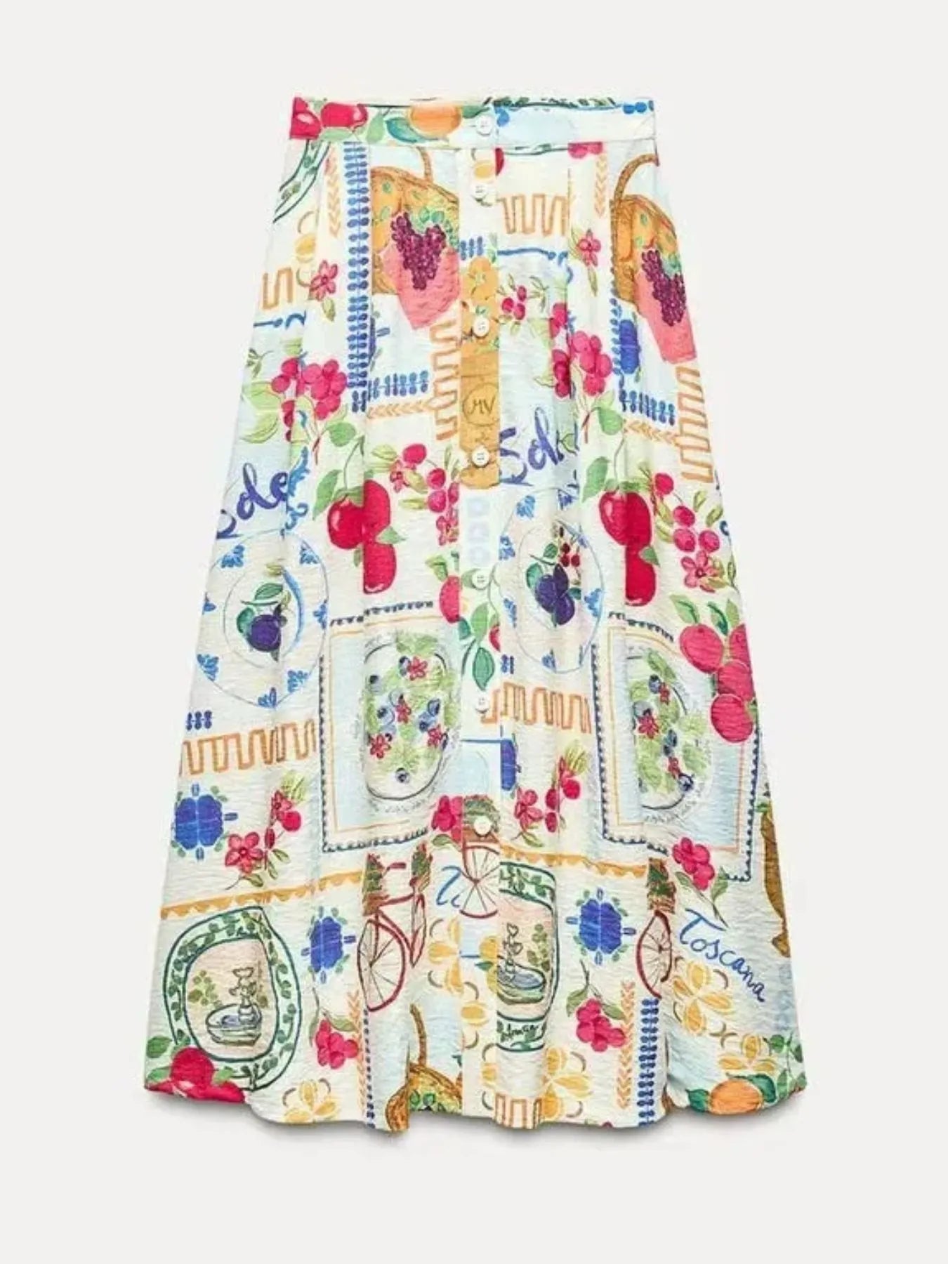 miriam Linen pattern tank top midi sundress