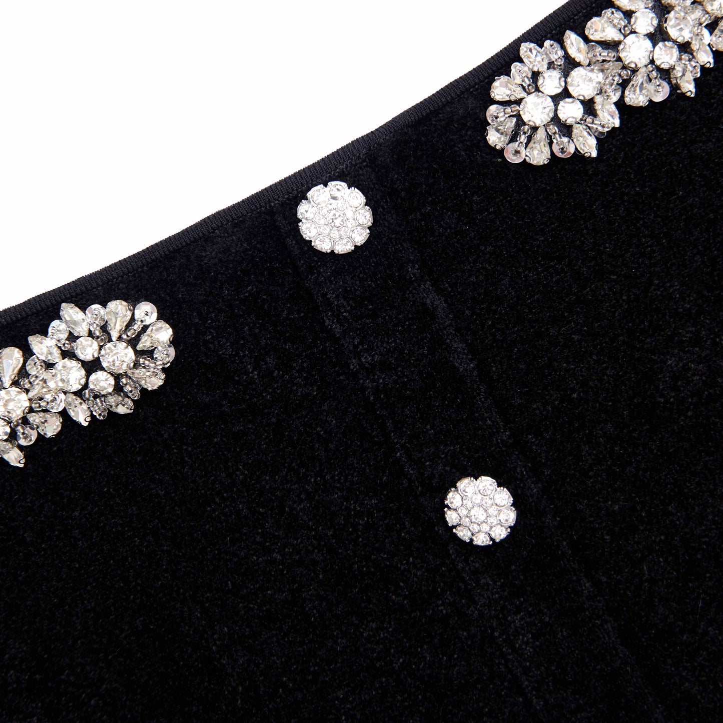 Shop  black dress - Perfect for special occasions | Quinn Black Chenille Knit Crystal Trim Midi Dress