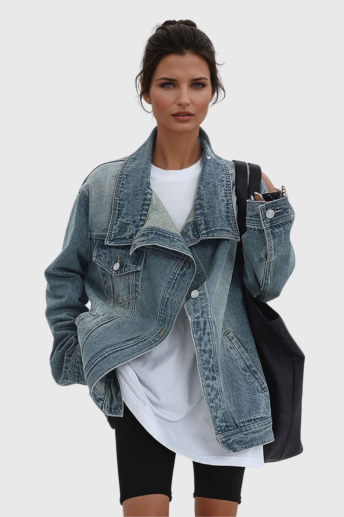 josephine Deconstruct Asymmetric Denim Jacket