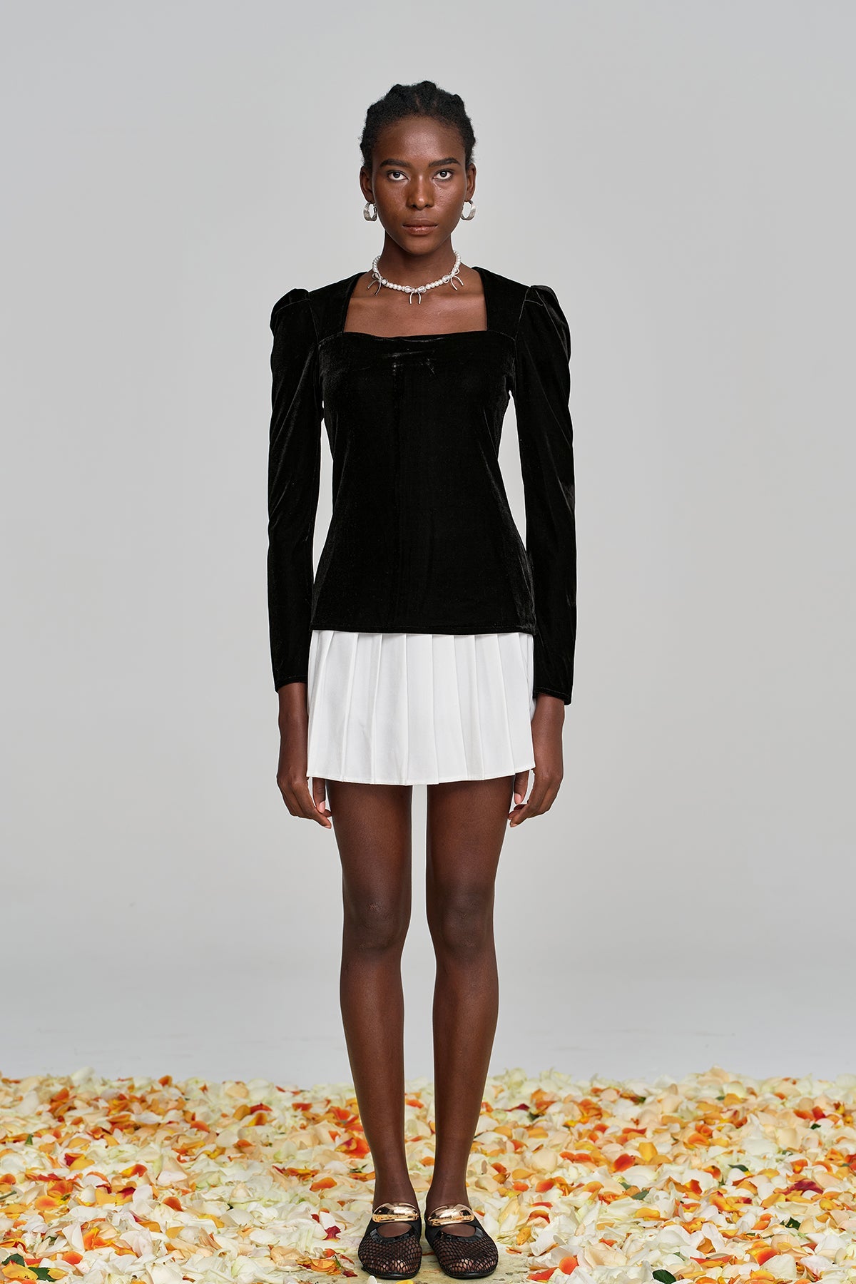 Shop  beautiful dress - Perfect for special occasions | Alvarado Pearl Split Ruffle Skirt Set