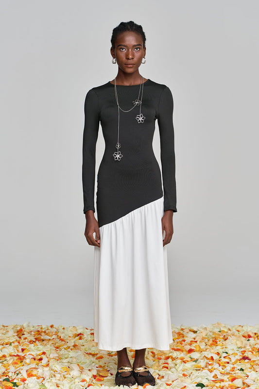 Ellalabel Ambre Deconstruct Ruch Bodycon Maxi Dress - Crafted from High-quality Fabrication- Ideal for Wedding Guest and Formal Galas.