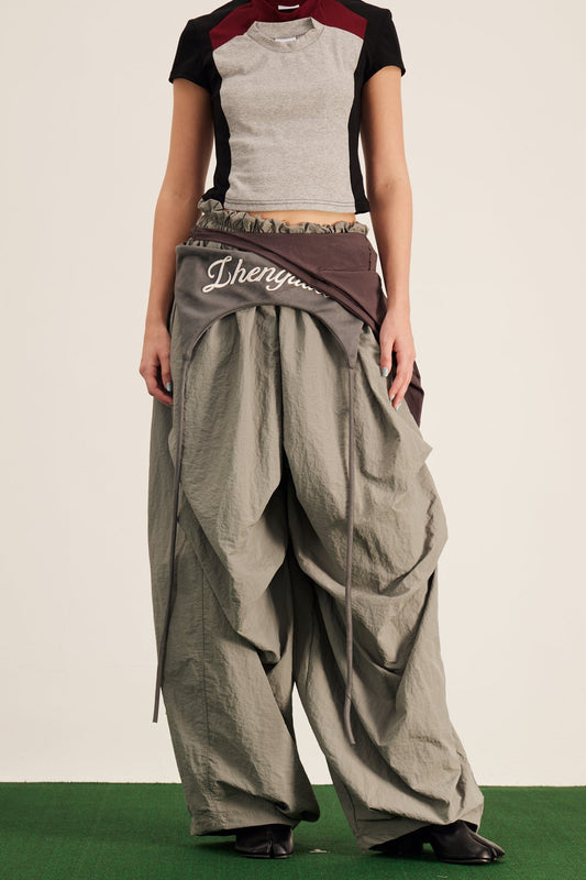 Ellalabel Anouk Asymmetric Deconstruct Wide Pants - Crafted from High-quality Fabrication - Designed for Elegant Occasions.