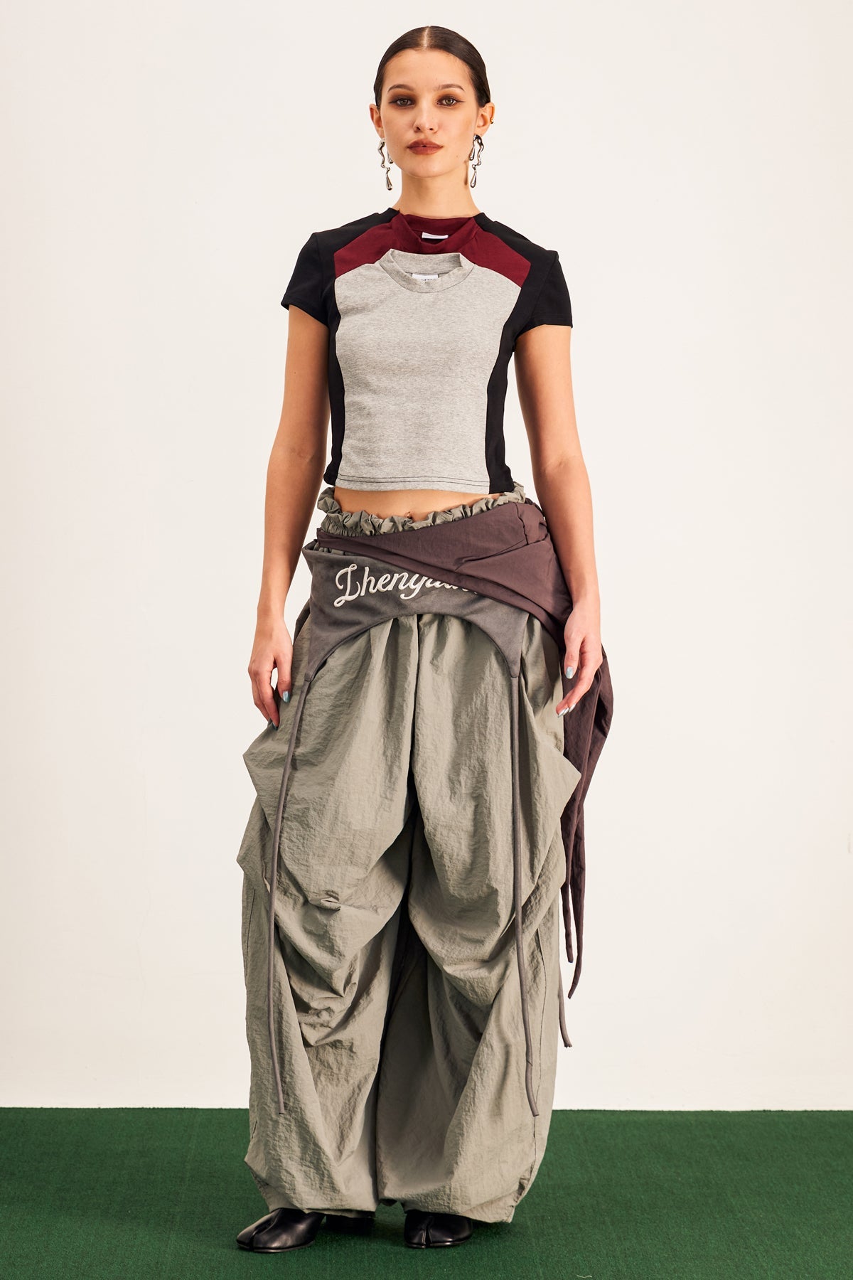 Anouk Asymmetric Deconstruct Wide Pants