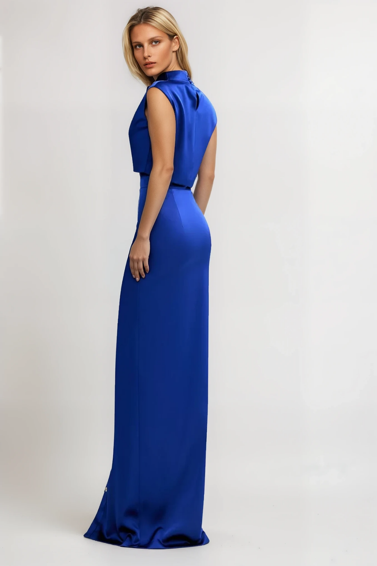 Shop  blue dress - Perfect for special occasions | Anselm Button Sleeveless Skirt Set In Blue