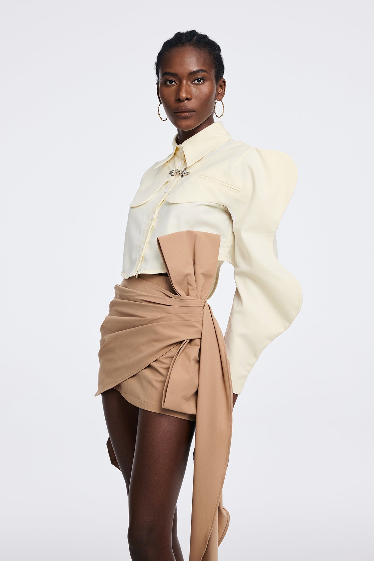 Stylish beautiful dress | Aphea Deconstruct Cutout Two Piece Top - Ideal for special occasions