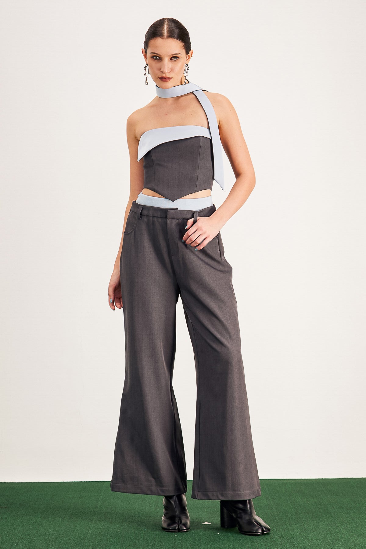 Stylish beautiful dress | Aquarius Deconstruct Pants Set - Ideal for special occasions