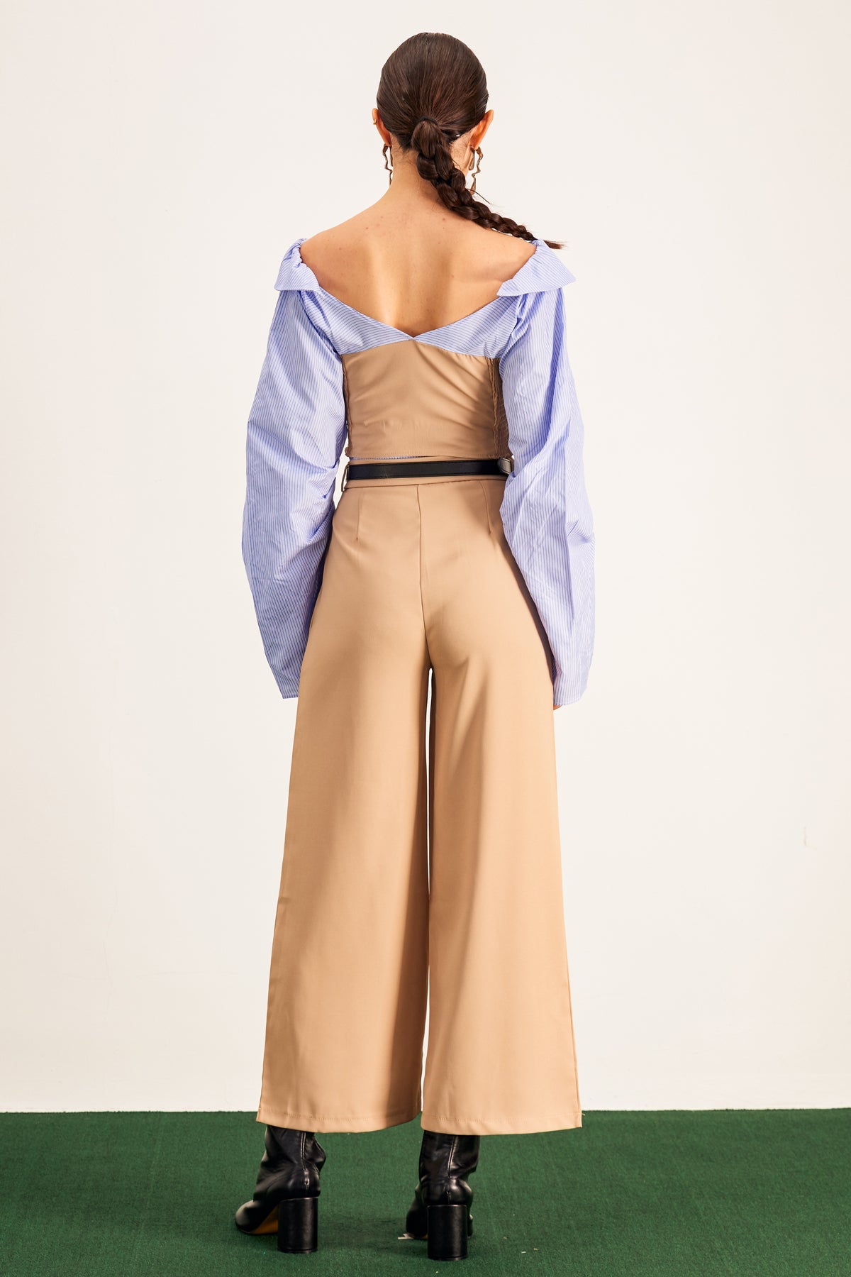 Stylish beautiful dress | Ardice Off Shoulder Buckle Pants Set - Ideal for special occasions