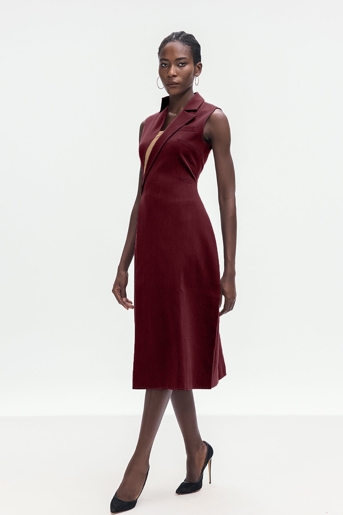 Shop  red dress - Perfect for special occasions | Ardon Asymmetric Split Sleeveless Maxi Dress In Red