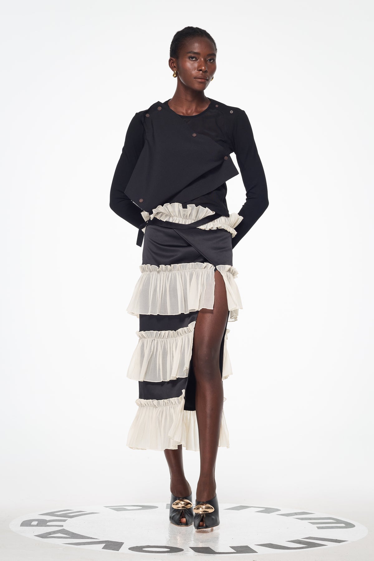 Shop  beautiful dress - Perfect for special occasions | Argus Deconstruct Ruch Mesh Split Skirt