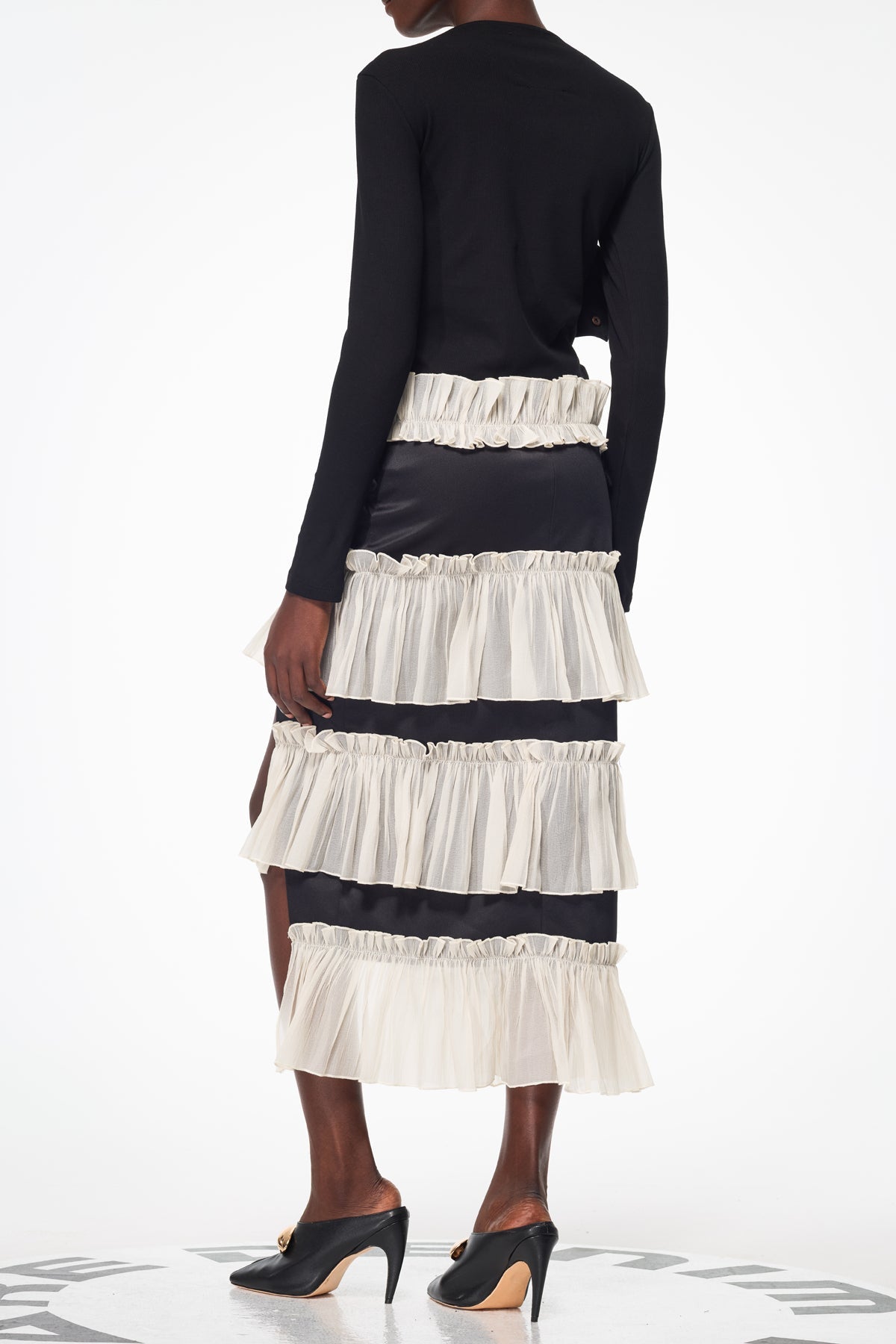 Shop  beautiful dress - Perfect for special occasions | Argus Deconstruct Ruch Mesh Split Skirt