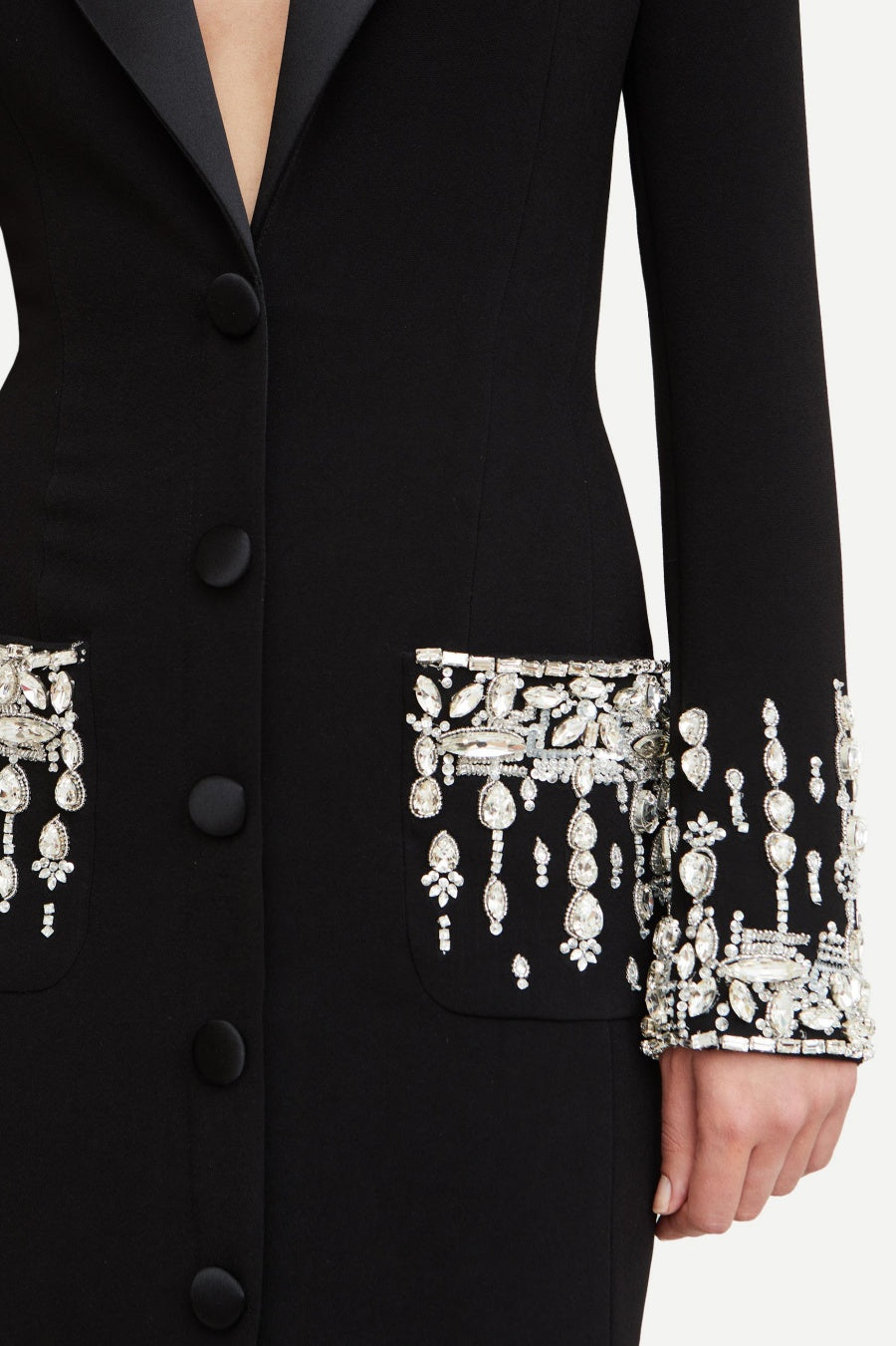 Shop  beautiful dress - Perfect for special occasions | Aurora Crystal Embellished Blazer Maxi Dress