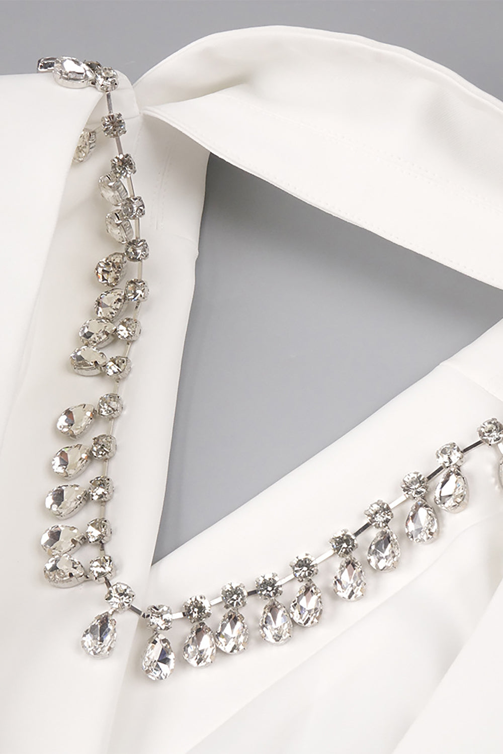 vivien Backless Crystal Sequin-embellished Blazer Lace Maxi Skirt