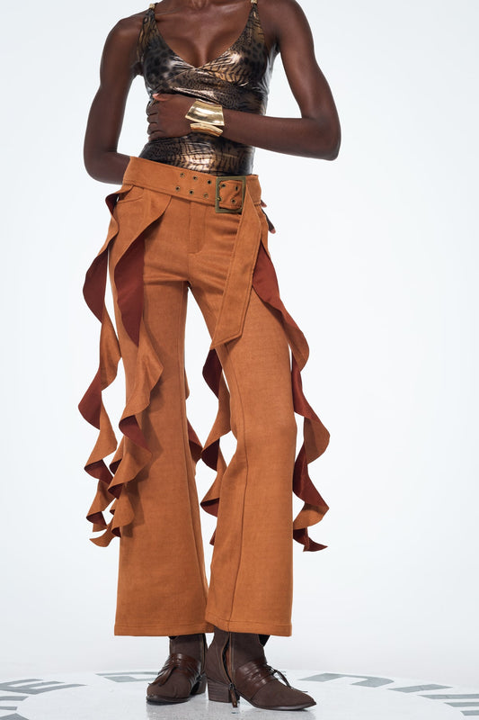 Ellalabel Bakarne Fringe Pants - Crafted from High-quality Fabrication - Designed for Elegant Occasions.