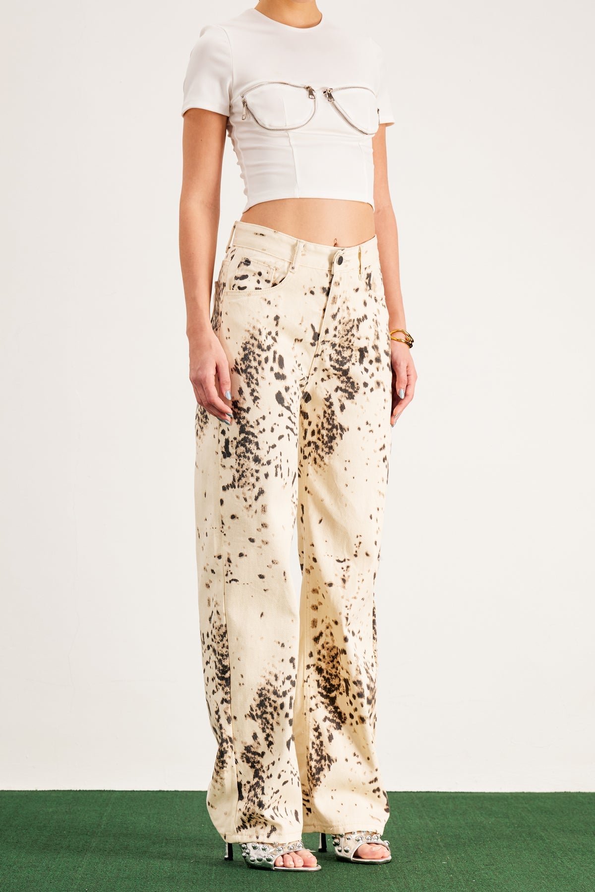 Shop  beautiful dress - Perfect for special occasions | Balwinder Bleached Leopard Pants