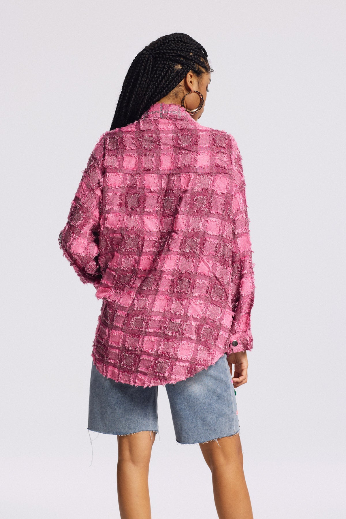 Bine Crystal Plaid Shirt