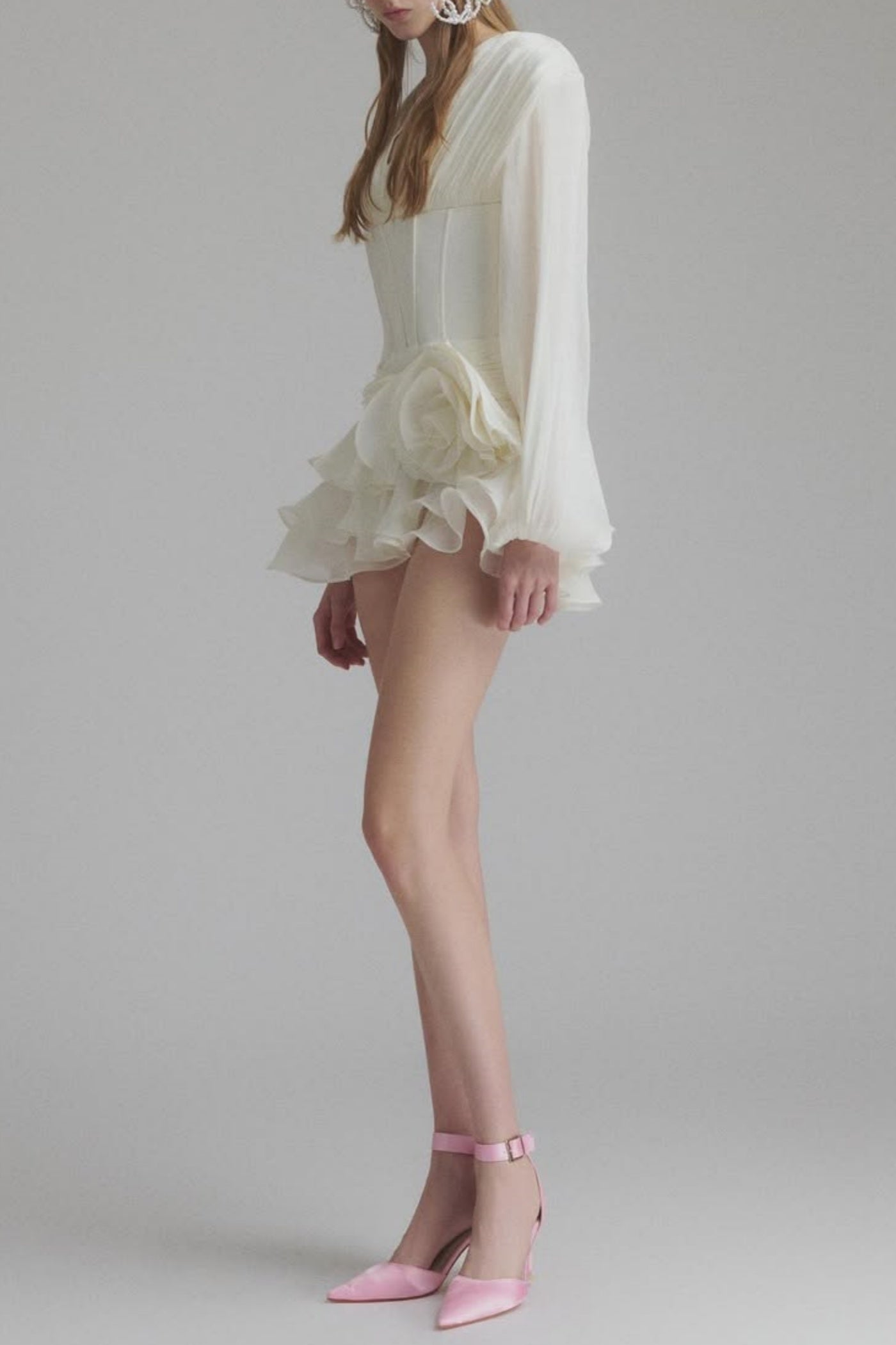 Stylish beautiful dress | Blysse Floral Applique Pleat Corset Mini Dress - Ideal for special occasions