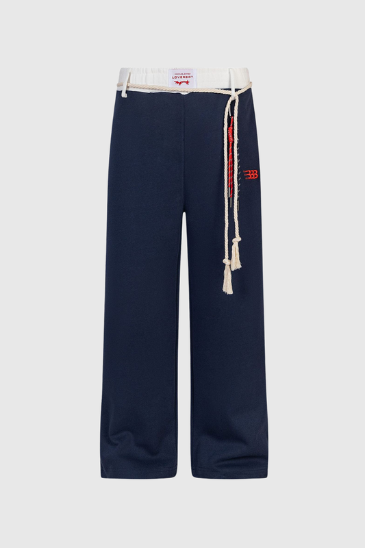 Ellalabel Boann Fringe Pants In Blue - Crafted from High-quality Fabrication - Designed for Elegant Occasions.