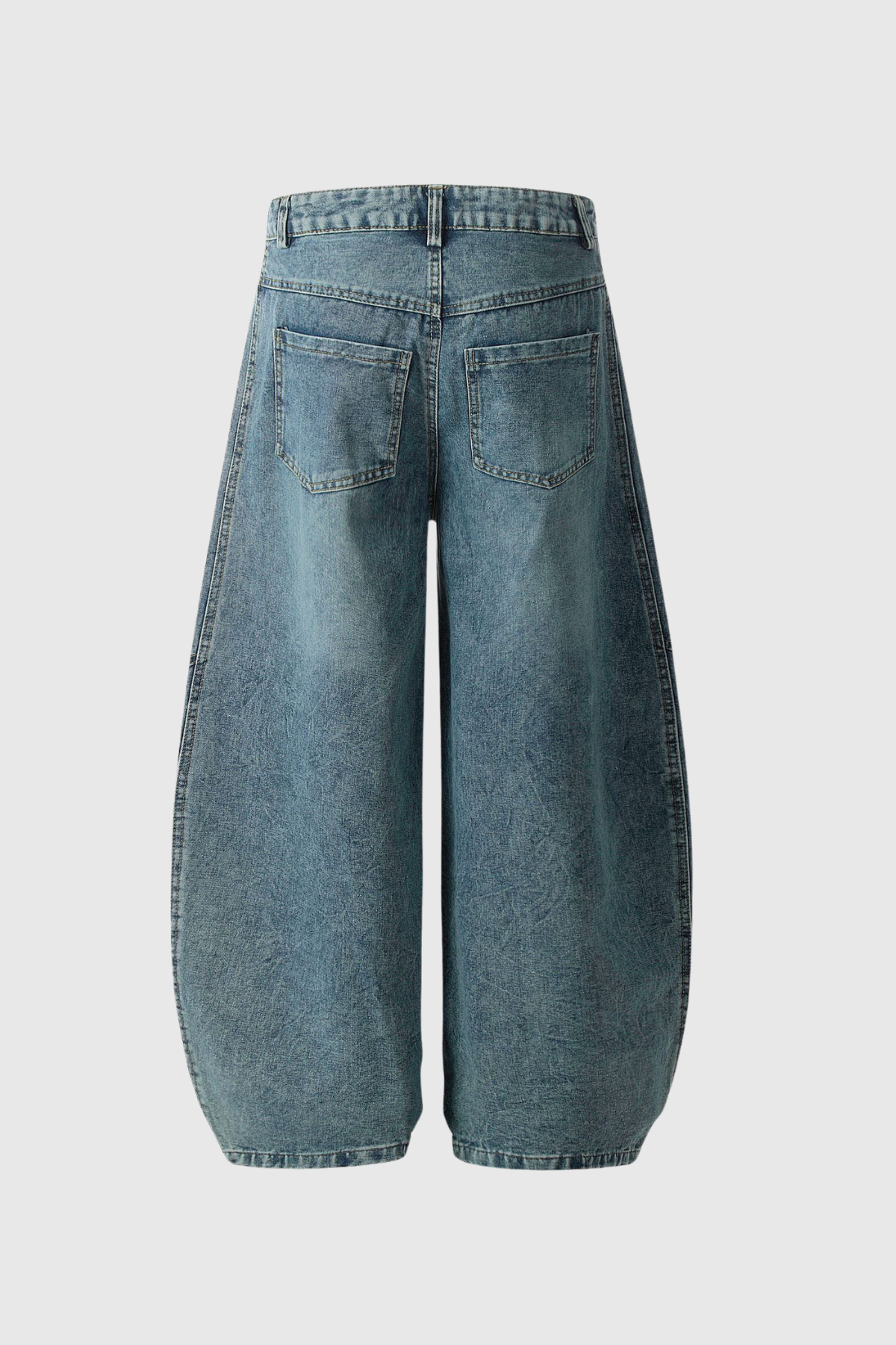 Boban Stripe Baggy Jeans In Blue