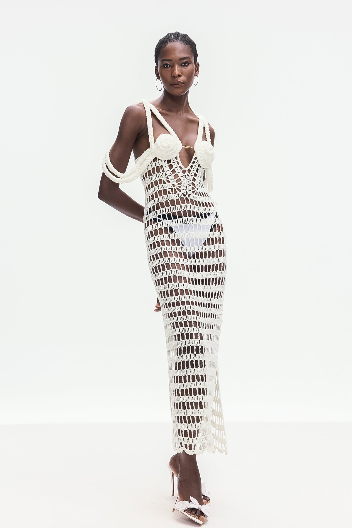 Shop  beautiful dress - Perfect for special occasions | Bogumir Cutout Knit Maxi Dress