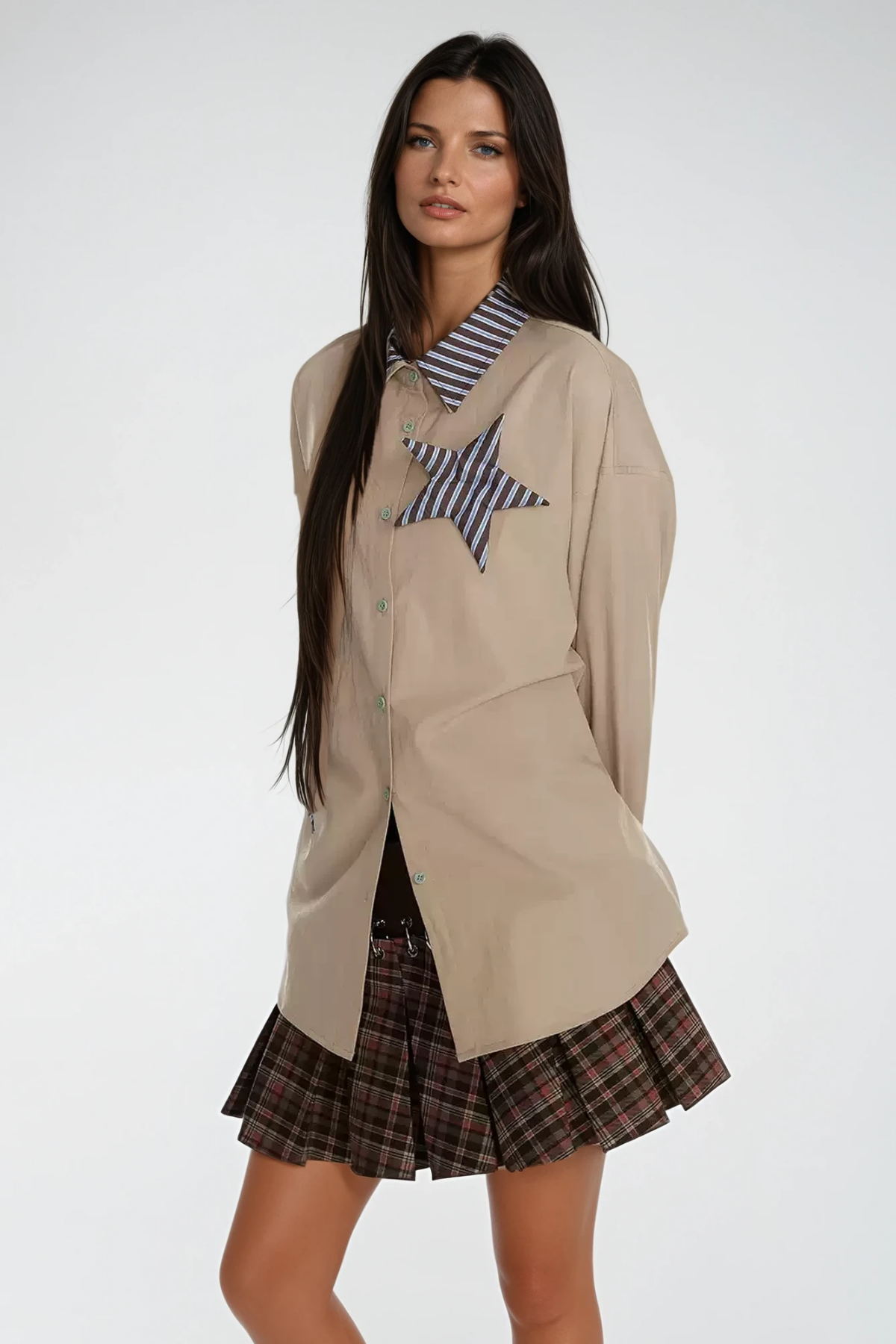 Bozhidara Star Lace Up Shirt