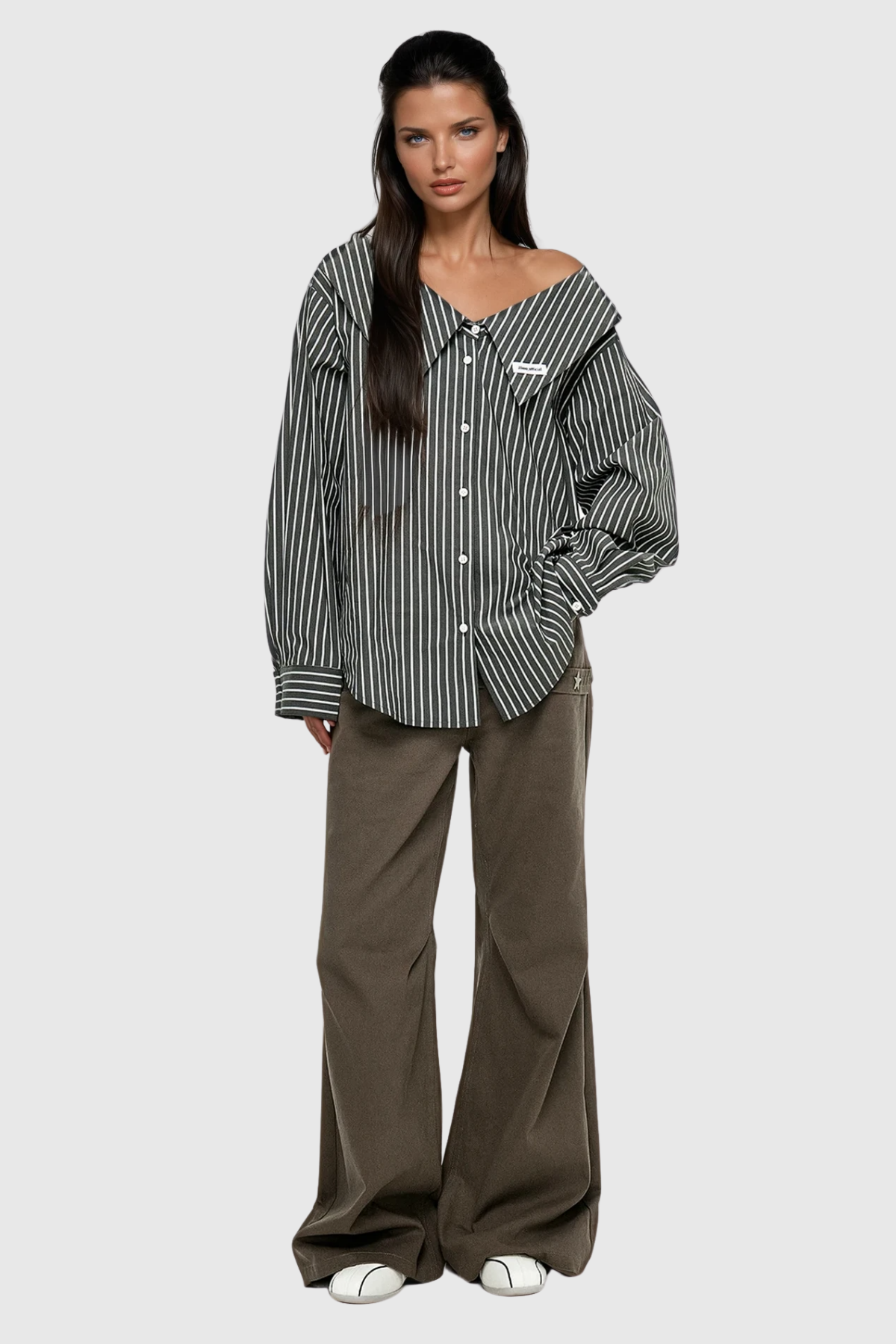 Brand Stripe Deconstruct Shirt