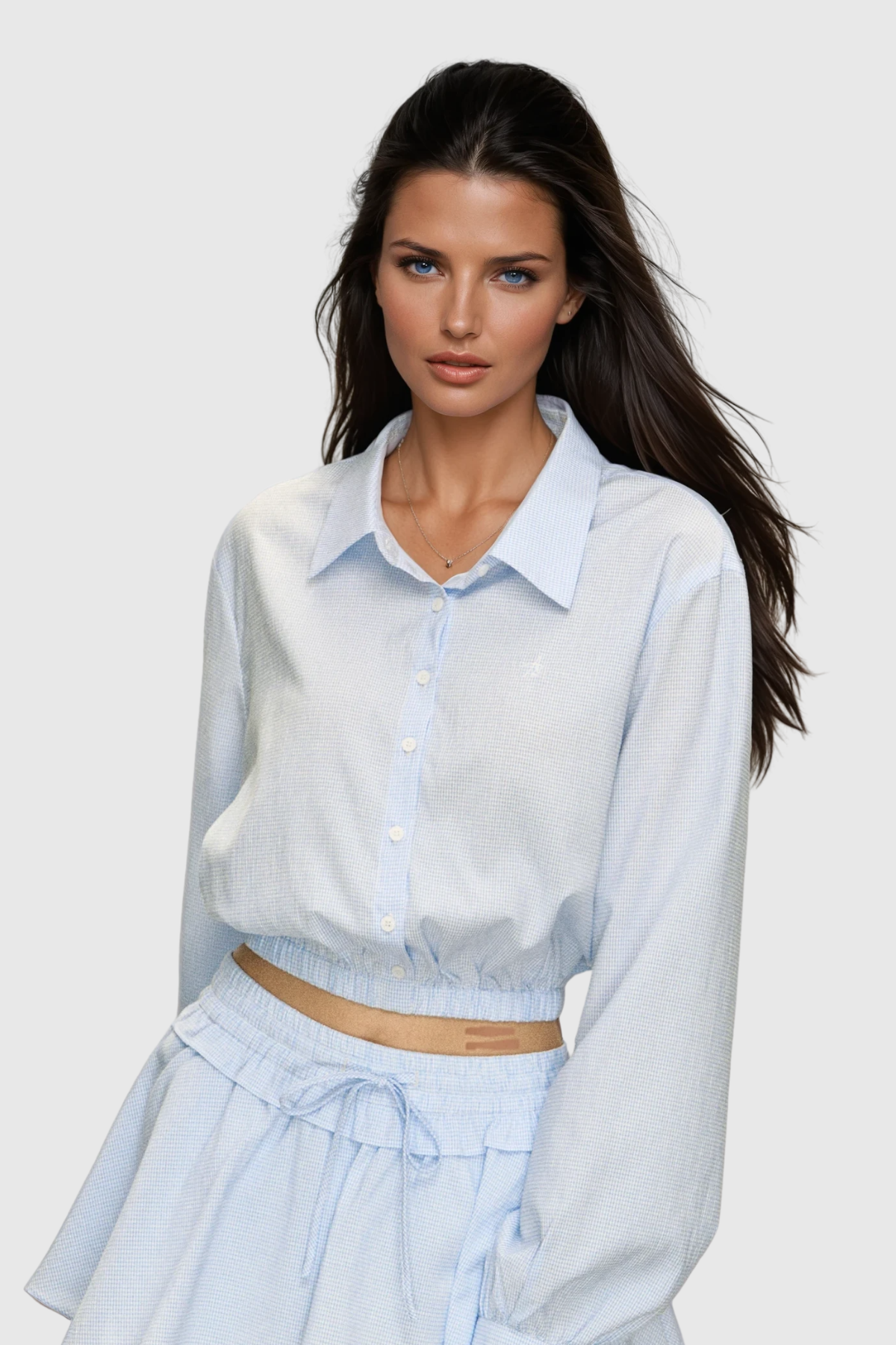 Cadfael Stripe Shirt Skirt Set